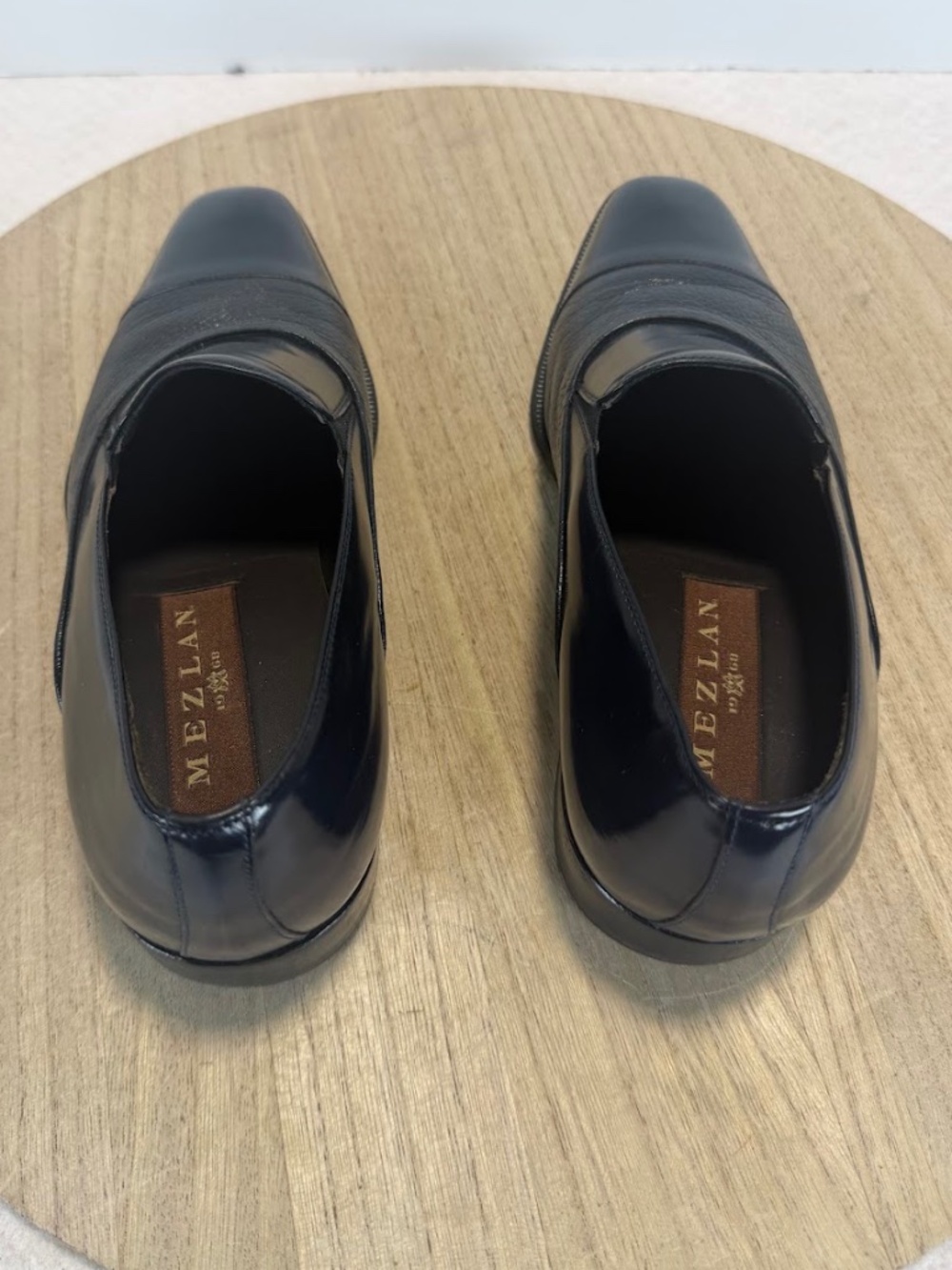 Mezlan 12807 Black Leather Slip On Loafers Dress Shoes Mens US 7 M - Picture 7 of 9